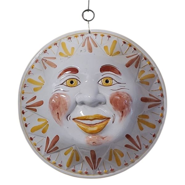 Sunvintage Wall Hanging Italian Style Sun Painted Bowl 10.5-Inch Diameter