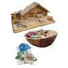 Image 1 : Wondermold Turtle Soap Trinket Dishes, Wooden Bowl, Mosaic Plate & Wood Cabin