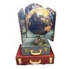 Image 1 : Two Brexton Picnic Sets Replogle 12-Inch Globe Hollywood Regency Lamp & Triptych Mirror