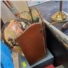 Image 2 : Two Brexton Picnic Sets Replogle 12-Inch Globe Hollywood Regency Lamp & Triptych Mirror