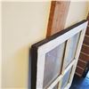 Image 2 : Vintage 4 Panel Window Pane 24x29.5-Inch Wood Frame