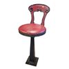Image 1 : Antique Style Soda Fountain Cast Iron Stool 32-Inch Tall Circa 1920s #2