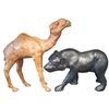 Image 2 : Collection of Wooden Animals Rhino Camels & Bear