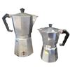 Image 1 : Two Italian Made Moka Pots Large 12-Inch & Small 8-Inch Espresso Makers