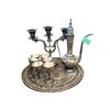 Image 1 : Turkish Brass Tea Set Traditional Middle Eastern Design