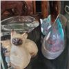 Image 7 : Large Clowder of Collectible Cats Wood, Porcelan, Glass & Metal Cat Lovers Lot
