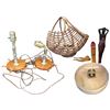 Image 1 : Collection of Nutcrackers Two Nautical Themed Lamp Bases & Large Rattan Basket