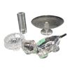 Image 1 : Decorative Collectible Clear Glass Pieces: Sasaki Cat, Tapio Wirkkala, Mikasa & Unsigned Vase