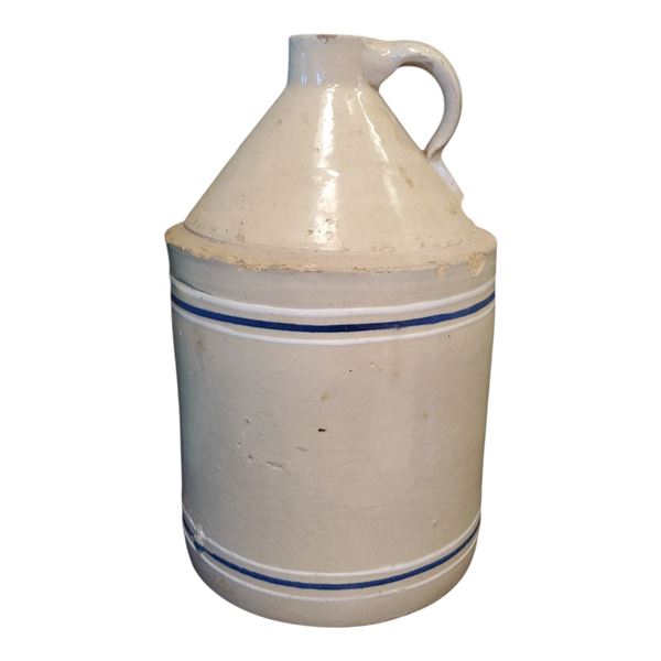 Antique Toronto Pottery Company Stoneware Whiskey Jug 12-Inch Tall