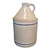 Image 1 : Antique Toronto Pottery Company Stoneware Whiskey Jug 12-Inch Tall