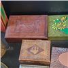 Image 6 : Collection of Vintage Boxes Brass, Wood, Tin, Lucite, Enamel, Pewter & More
