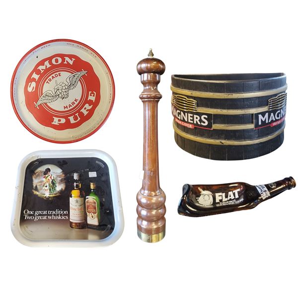 Barware: Magners, Irish Cider, Old Abbey Ale, Dewars and 21" Pepper Mill