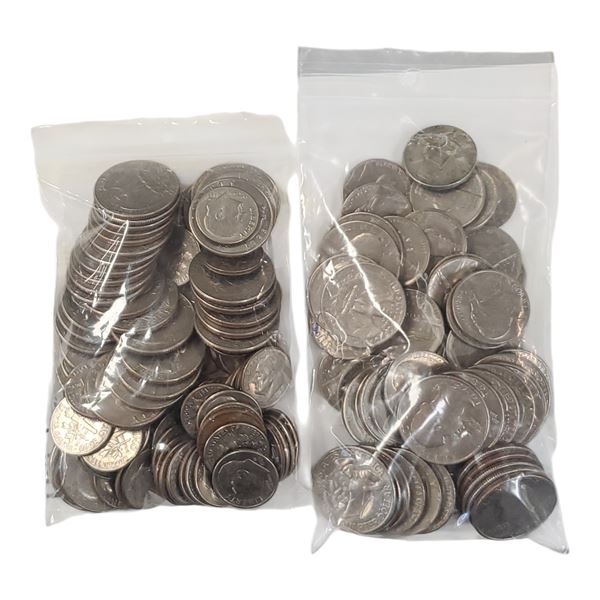 USA Nickels, Dimes & Quarters from 1965 Onwards * Approximately $23 Face Value