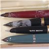 Image 3 : 4 Vintage Parker Fountain Pens in a Sheaffer Box (one has a gold filled cap)