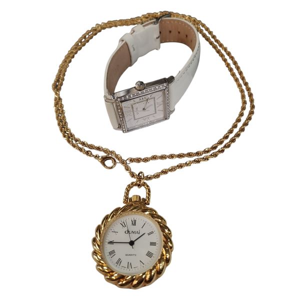 Ladies Guess Wrist Watch & Dumai Pendant Watch on Chain