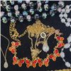 Image 5 : Collection of Fashion and Costume Jewelry (Necklaces, Faux Pearls, Earrings & Bracelet) - Display Tr