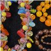 Image 3 : 4 Vintage Large Bead Necklaces * Candy Drop, Fruit Salad, Faux Amber & Butterscotch Resin * Variety