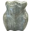Image 2 : Soapstone Owl Signed Skee 4-Inch Tall & Carved Stone Seal Signed J R D