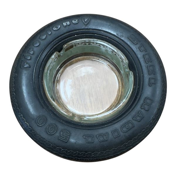 Firestone Steel Radial 500 Rubber Tire Ashtray Automotive Memorabilia