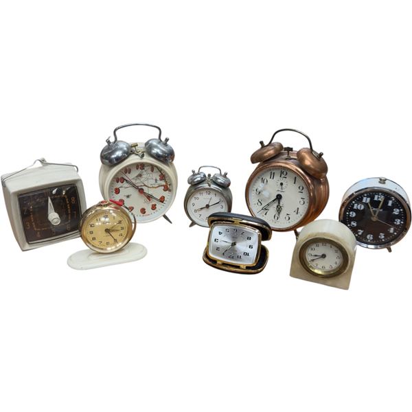 Clock Collection: West Lake, Silverbell, Jerger, Bulova, Slava, Cardinal & General Electric