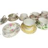 Image 3 : Collection of 18 Tea Cups and Suacers Rosina, Royal Stafford, E.b., Royal Chelsea, Queen Anne, +++