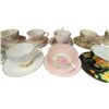 Image 5 : Collection of 18 Tea Cups and Suacers Rosina, Royal Stafford, E.b., Royal Chelsea, Queen Anne, +++