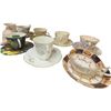 Image 6 : Collection of 18 Tea Cups and Suacers Rosina, Royal Stafford, E.b., Royal Chelsea, Queen Anne, +++