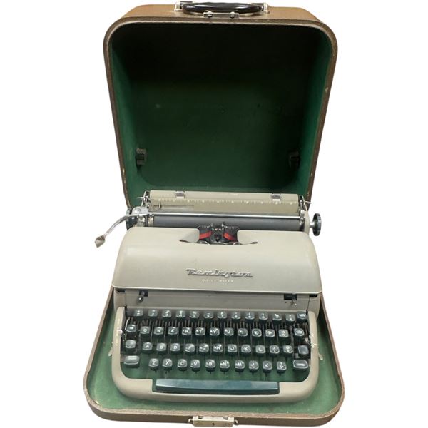Vintage Remington Quiet Riter Portable Typewriter Mid-20th Century
