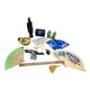 Image 1 : Asian Collectables: Jade, Fans, Coin Bank, Ironwood & Brass