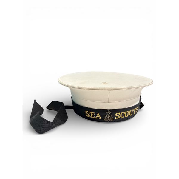 William Skully Sea Scouts Hat Size 6 5/8 Navy Wool Uniform Cap
