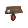 Image 1 : WWII US Army Airbourne Paratropper Garrison Overseas Cap Size 7 & 1943 101st Airbourne Patch
