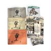 Image 1 : Collection of Militray Potos, Military Bag Pipes Sheet Music with Assorted Pins and Badges