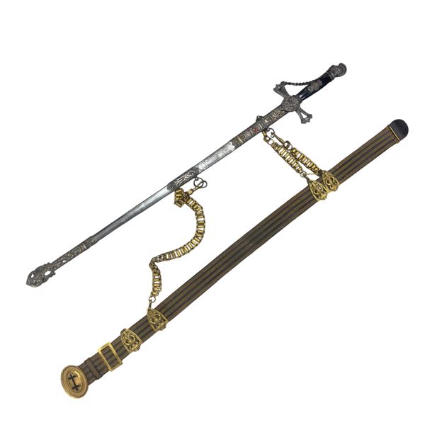 Antique E. a. Armstrong Chicago Knights Templar Masonic Ceremonial Sword Circa 1868-1892