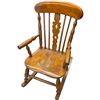 Image 1 : Grandchild's Wood Rocking Chair 28-Inch Tall with Some Damage