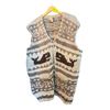 Image 1 : Genuine Cowichan Sweater Vest Cowichan Indian Large 32-Inch Length 22-Inch Shoulder