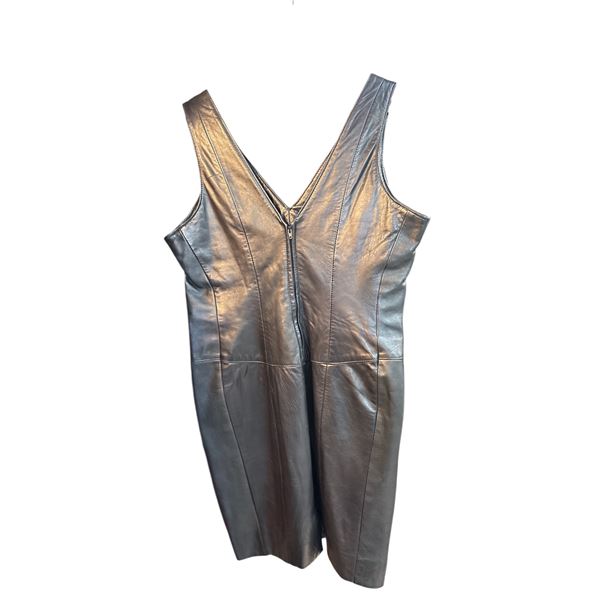 Neto Black Genuine Leather Dress Size 6