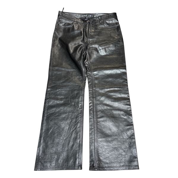 Genuine Danier Leather Size 8 Soft and Supple Black Leather Pants