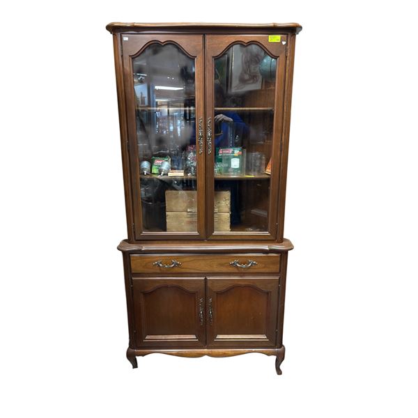 Gibbard Vintage Solid Wood Corner China Cabinet 36in X 73in X 20in Canadian Maker