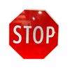 Image 1 : Reflective Stop Sign R-001-U 23.5-Inch Across Aluminum Traffic Sign Red & White