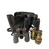 Image 2 : 3 Pairs of Binoculars: Sakura, Marksman 9x35 Mark II & Reproduction French Field Binoculars