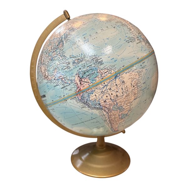 Vintage Globemaster Globe 12-Inch Desktop World Map
