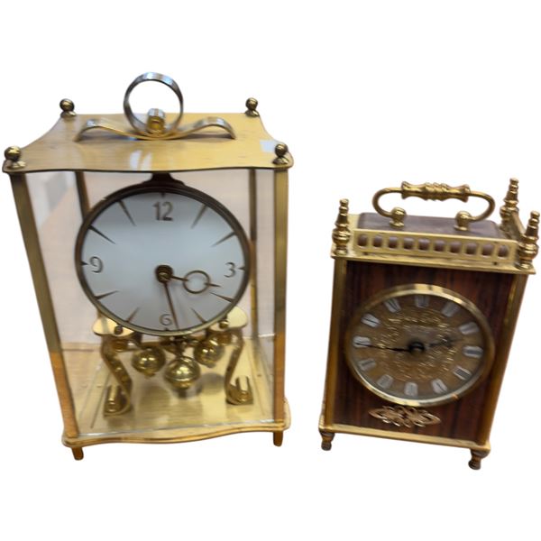 Kieninger Obergfeil Kundo 400-Day Anniversary Clock & Vintage Carvelle German Carriage Clock