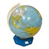 Image 1 : Vintage 9" Metal World Globe by J Chein & Company Mid-20th Century