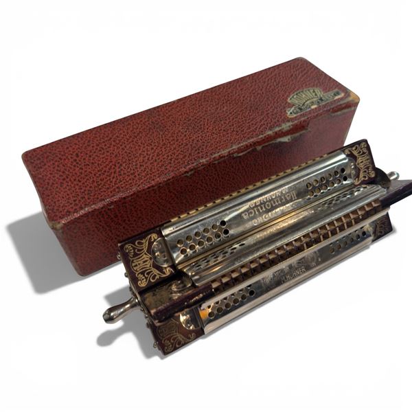 Vintage Horner Tremolo Quartet Harmonica with Original Box