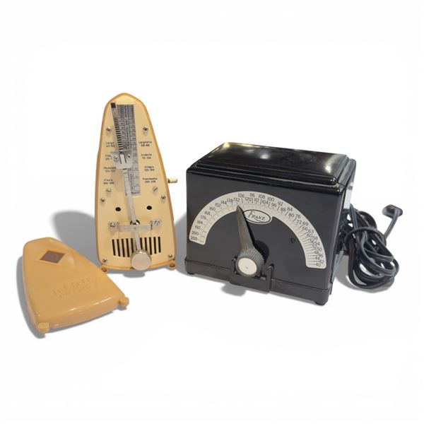 Two Vintage Metronomes: Wittner Taktell Piccolo & Franz Electric Metronome