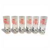 Image 1 : Set of Six Vintage Federal Glass 'Devil & Gambling' Tall Collins Glasses