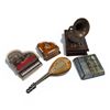 Image 1 : Assorted Collection of 5 Music Boxes: Pianos, Phonograph, Glass/brass & Mandolin