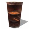 Image 1 : Vintage Solid Wood Corner Shelf 12x12x36-Inch