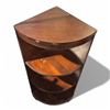 Image 2 : Vintage Solid Wood Corner Shelf 12x12x36-Inch