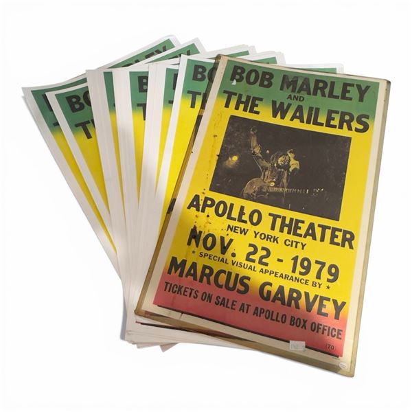 Bob Marley & the Wailers Apollo Theater NYC Nov 22 1979 & Marcus Garvey Posters 11x17-Inch